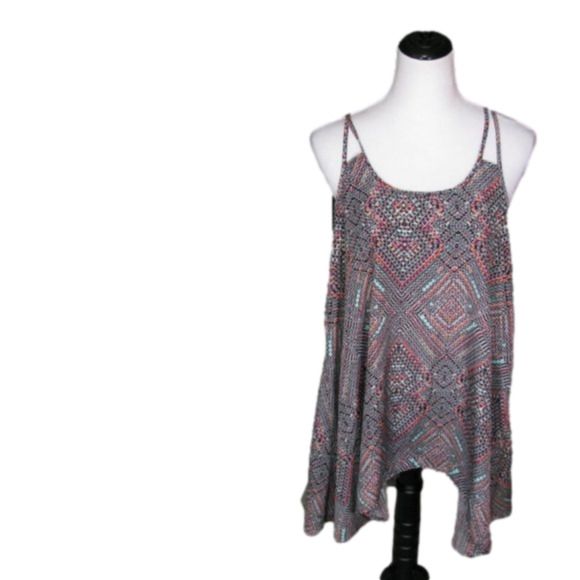 MOSSIMO Geometric Print Sleeveless Blouse Size Medium - Picture 1 of 6